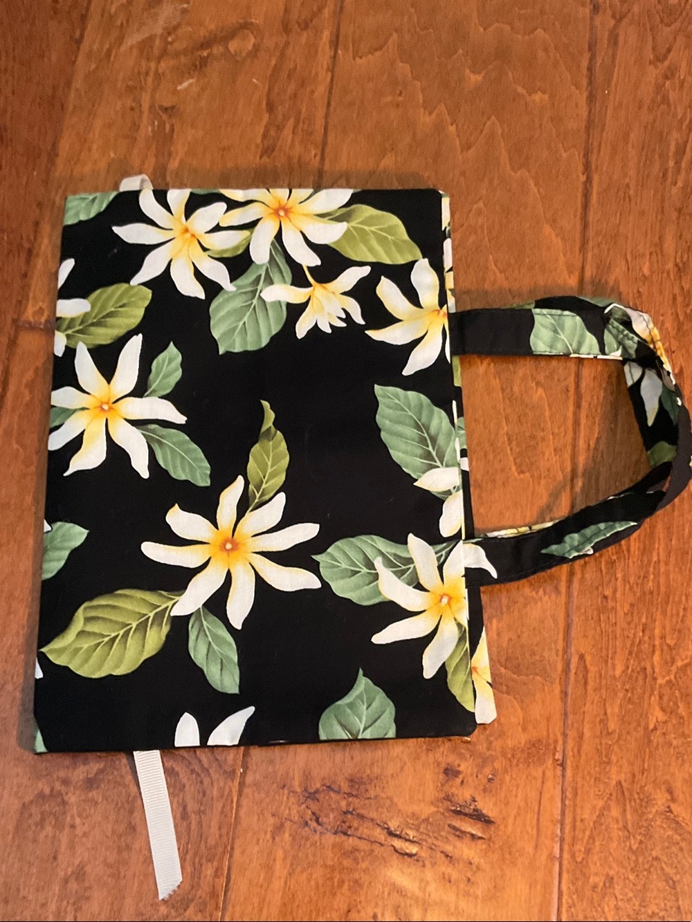 Fabric book cover.